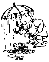 coloriage winnie abrite les poussins